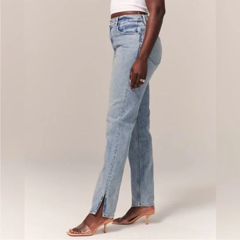 Abercrombie & Fitch Light Blue Straight Leg Jeans